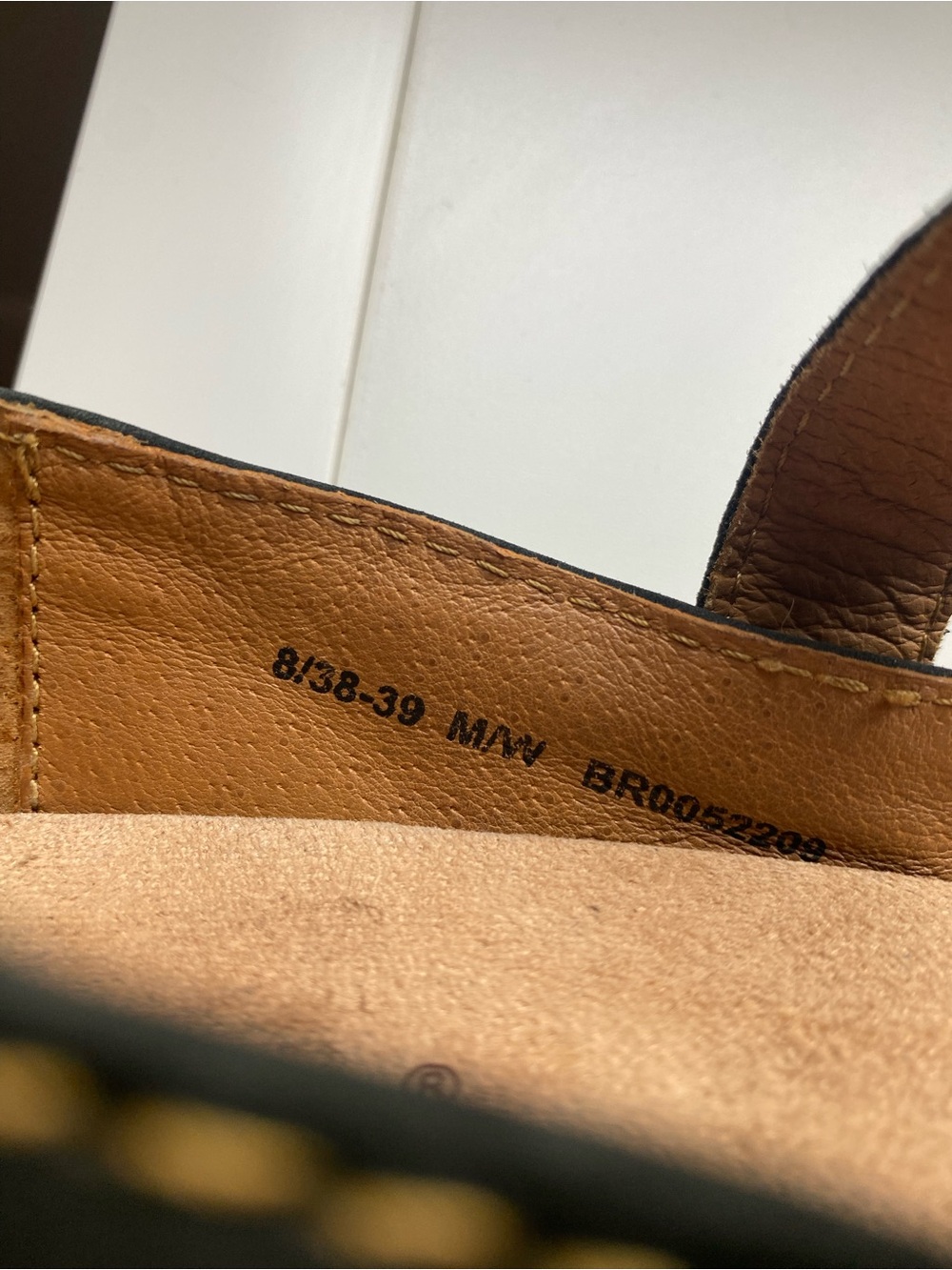 Born Naomi Mary Jane Leather/Nubuck Flats Black Size 8 - Picture 8 of 9